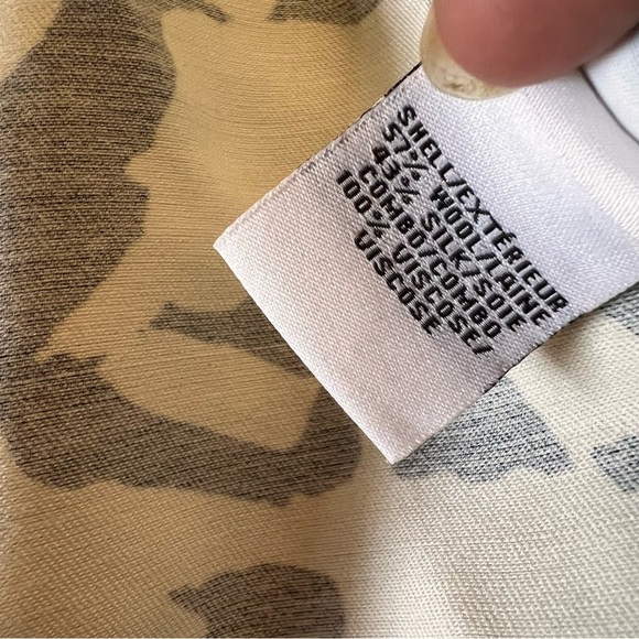 DIANE VON FURSTENBERG DVF Jewel Wrap Dress Silk Wool Blend Size 8 - Picture 8 of 9